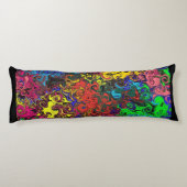 Abstracte kleurrijke strijders / lichaamskussen (Achterkant)