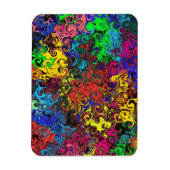 Abstracte kleurrijke strijders / magneet (Verticaal)