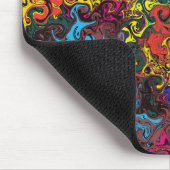 Abstracte kleurrijke strijders / muismat (Hoek)