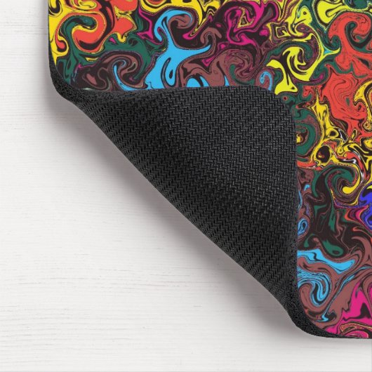 Abstracte kleurrijke strijders / muismat (Hoek)