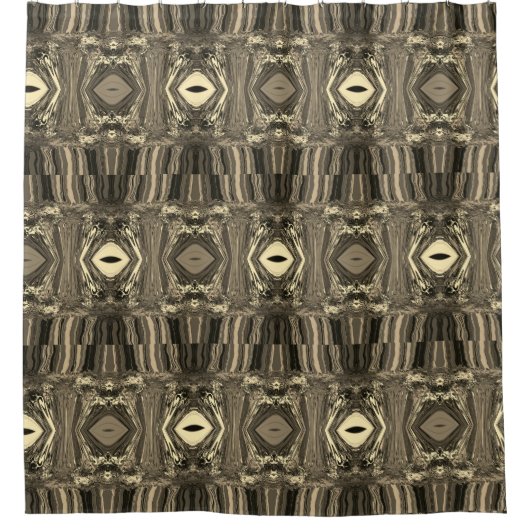 Abstracte kleurrijke strijders P & P Half Brick Se Douchegordijn (Voorkant)