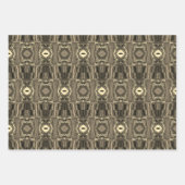 Abstracte kleurrijke strijders P & P Half Brick Se Inpakpapier Vel (Voorkant 3)