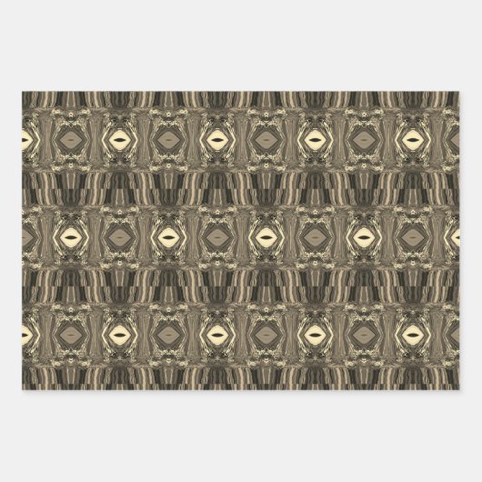 Abstracte kleurrijke strijders P & P Half Brick Se Inpakpapier Vel (Voorkant 3)