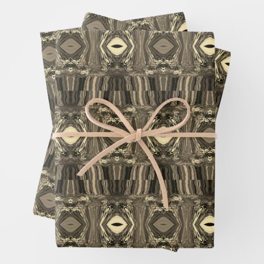 Abstracte kleurrijke strijders P & P Half Brick Se Inpakpapier Vel (In situ)