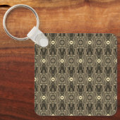 Abstracte kleurrijke strijders P & P Half Brick Se Sleutelhanger (Voorkant)