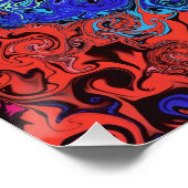 Abstracte kleurrijke strijders / perfect poster (Hoek)