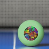 Abstracte kleurrijke strijders / pingpongbal (Net)