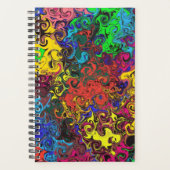 Abstracte kleurrijke strijders / planner (Voorkant)