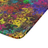 Abstracte kleurrijke strijders / snijplank (Hoek)