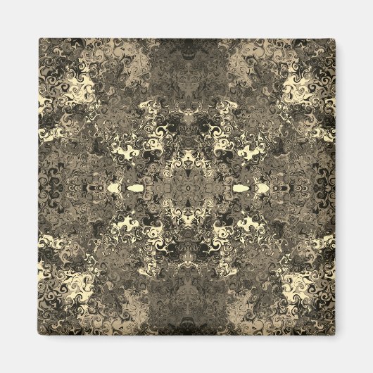 Abstracte kleurrijke strijders / spiegel / sepia / magneet (Voorkant)