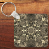 Abstracte kleurrijke strijders / spiegel / sepia / sleutelhanger (Voorkant)