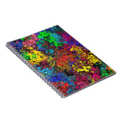 Abstracte kleurrijke strijders / spiral notitieboek (Rechterzijde)