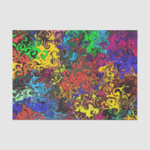 Abstracte kleurrijke strijders / tissuepapier