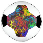 Abstracte kleurrijke strijders / voetbal (Gedraaid)