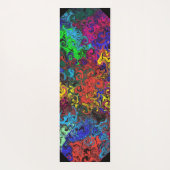 Abstracte kleurrijke strijders / yogamat (Achterkant)
