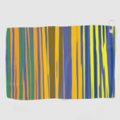 Abstracte kleurrijke strips golfhanddoek (Horizontaal)