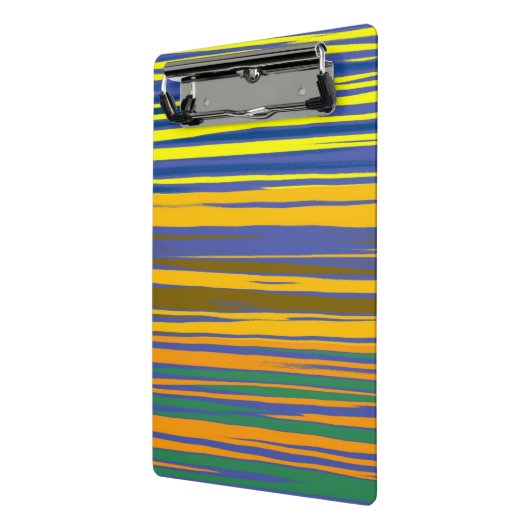 Abstracte kleurrijke strips mini klembord (Angled2)