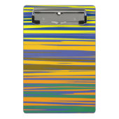 Abstracte kleurrijke strips mini klembord (Voorkant)