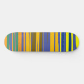 Abstracte kleurrijke strips persoonlijk skateboard (Horizontaal)