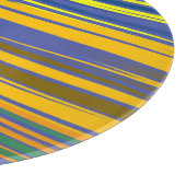 Abstracte kleurrijke strips snijplank (Hoek)