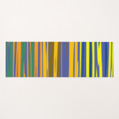 Abstracte kleurrijke strips yogamat (Voorkant (horizontaal))