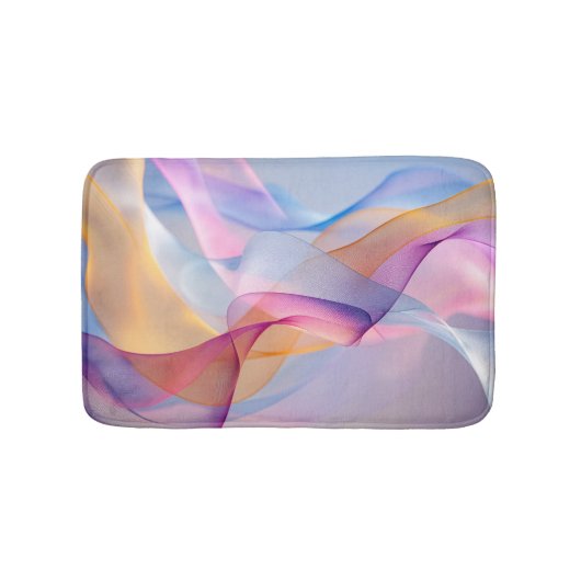 Abstracte Kleurrijke Stromende Lint Badmat (Voorkant)