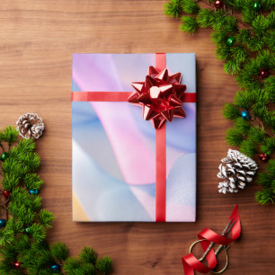 Abstracte Kleurrijke Stromende Lint Cadeaupapier