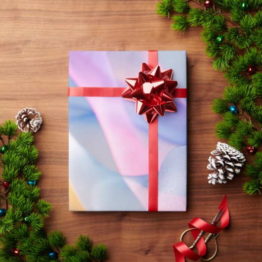 Abstracte Kleurrijke Stromende Lint Cadeaupapier (Feestdagen Geschenken)