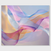 Abstracte Kleurrijke Stromende Lint Cadeaupapier (Vlak)