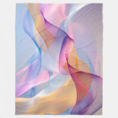 Abstracte Kleurrijke Stromende Lint Fleece Deken (Voorkant)