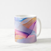 Abstracte Kleurrijke Stromende Lint Koffiemok (Voorkant rechts)