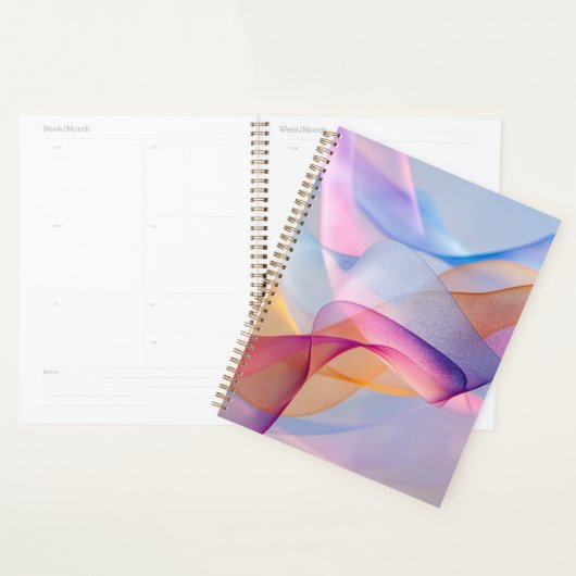 Abstracte Kleurrijke Stromende Lint Planner (Display)