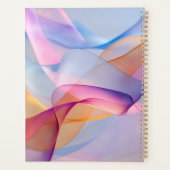 Abstracte Kleurrijke Stromende Lint Planner (Achterkant)