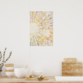 Abstracte kleurrijke Sunshine Art Poster (Keuken)