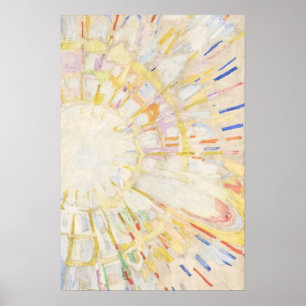 Abstracte kleurrijke Sunshine Art Poster