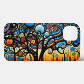 Abstracte Kleurrijke Swirl Tree Landscape Natuur Case-Mate iPhone Case (Achterkant (horizontaal))
