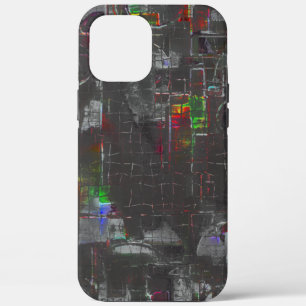 Abstracte kleurrijke tekening in donkere nacht ond Case-Mate iPhone case