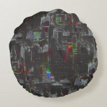 Abstracte kleurrijke tekening in donkere nacht ond