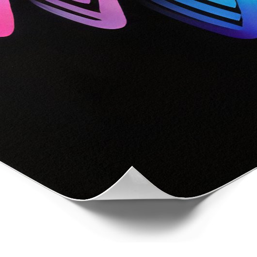 Abstracte Kleurrijke Tekening van Een Adelaar 2:3 Poster (Hoek)