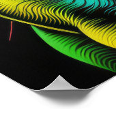 Abstracte Kleurrijke Tekening van Een Franse Bulld Poster (Hoek)