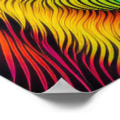 Abstracte Kleurrijke Tekening van Een Hond 2:3 Poster (Hoek)