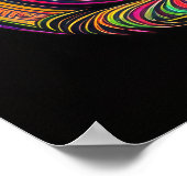 Abstracte Kleurrijke Tekening van een Kat 2:3 Poster (Hoek)