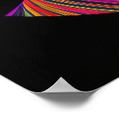 Abstracte kleurrijke tekening van een paard 2:3 II Poster (Hoek)