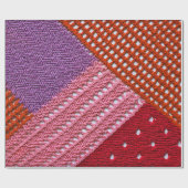 Abstracte kleurrijke textuur, gebreid door spokes. cadeaupapier (Vlak)