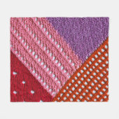 Abstracte kleurrijke textuur, gebreid door spokes. fleece deken
