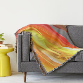 Abstracte kleurrijke Throw Blanket Deken