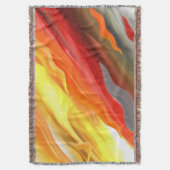 Abstracte kleurrijke Throw Blanket Deken (Voorkant Verticaal)