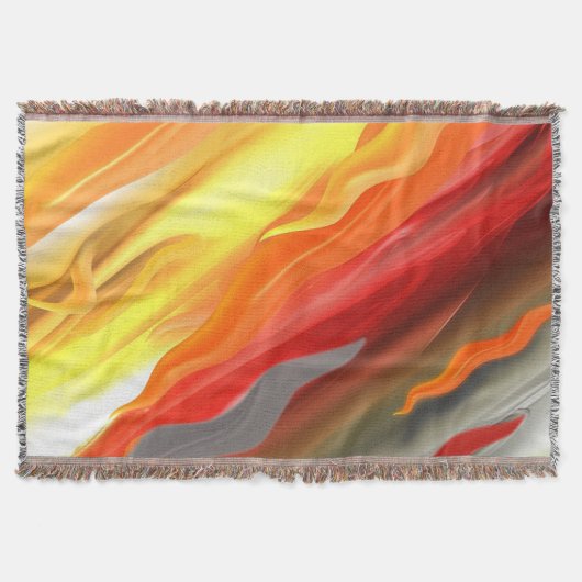 Abstracte kleurrijke Throw Blanket Deken (Voorkant)
