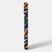 Abstracte kleurrijke tijgerstrepen Case-Mate iPhone case (Achterkant / Links)