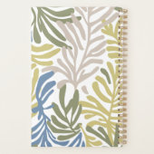 Abstracte kleurrijke tropische bladeren gepersonal planner (Achterkant)